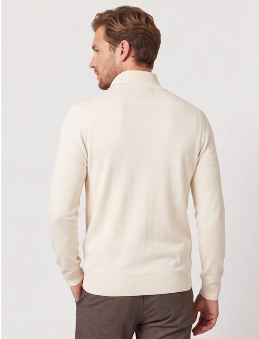 off white Profuomo luxe half zip trui - Image 2