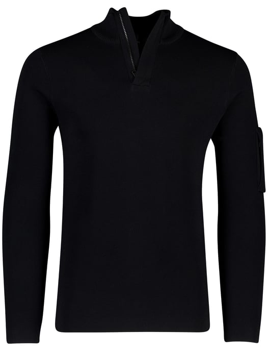 Genti half zip trui zwart - Image 1