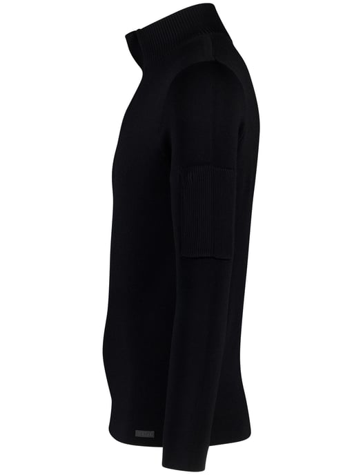 Genti half zip trui zwart - Image 3