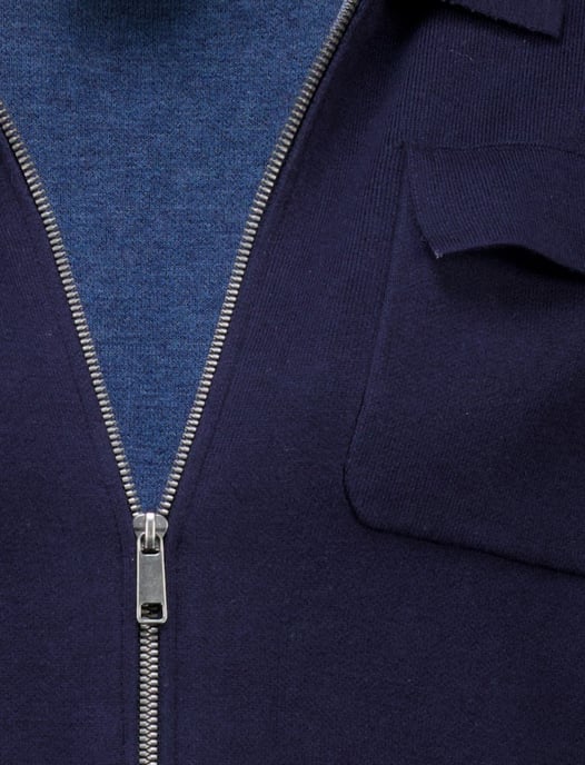 Overshirt Baileys donkerblauw wijde fit - Image 4