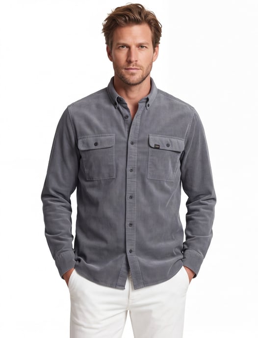 Overshirt Camel Active donkerblauw geprint - Image 1