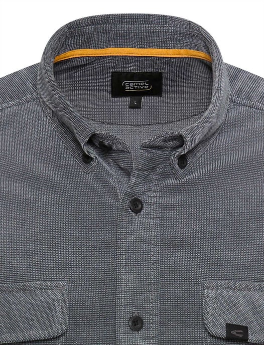 Overshirt Camel Active donkerblauw geprint - Image 3