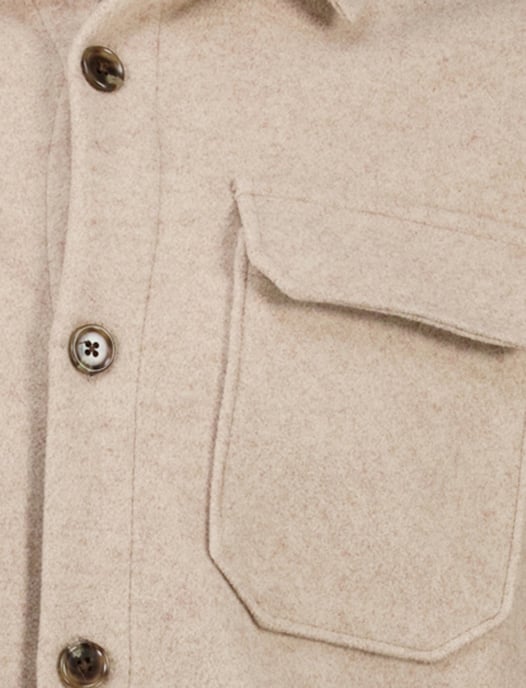 beige overshirt born with appetite wol - Image 3
