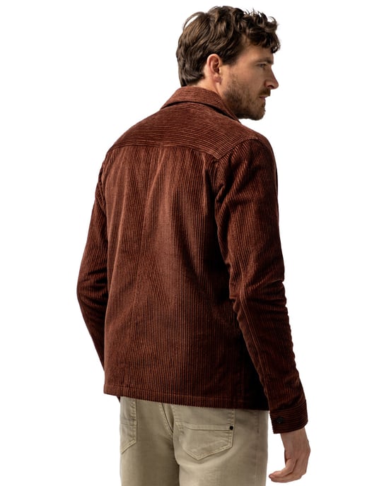 Overshirt State of Art bruin met borstzak - Image 2