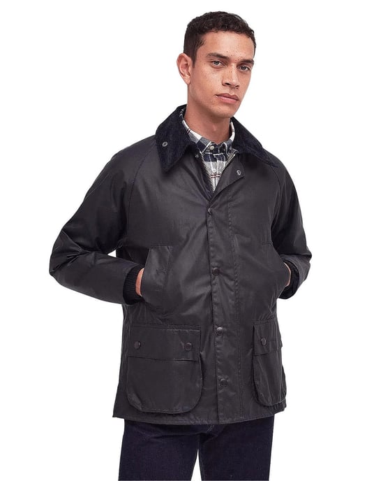 Barbour Bedale waxjas donkerblauw - Image 1