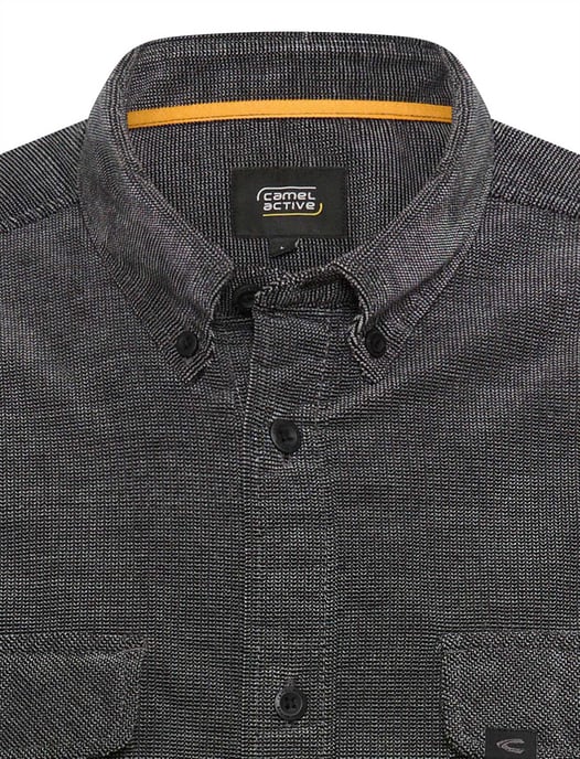 Overshirt Camel Active antraciet geprint - Image 3