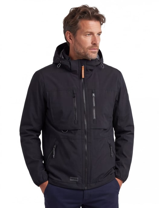 Camel Active Tussenjas donkerblauw Regular Fit effen - Image 1