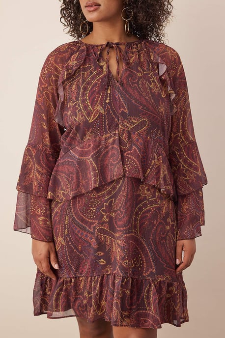 Trendyol Curve Dam Flerfärgad Enfärgad Kort / Mini Lång Casual A-linje Plus size Klänning - Image 2