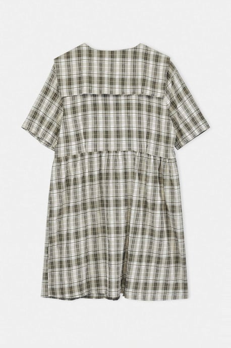 Trendyol Curve Dam Flerfärgad Rutig Kort / Mini Kort Casual Skater Plus size Klänning - Image 5
