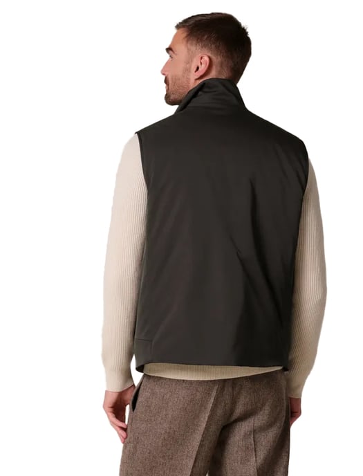 bodywarmer Profuomo bruin polyester - Image 2