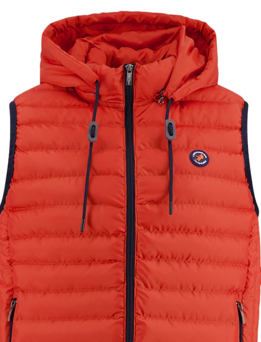 A Fish Named Fred bodywarmer slim fit oranje effen - Image 3
