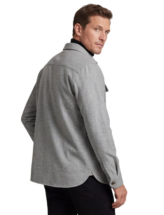 wollen overshirt born with appetite grijs - Image 2
