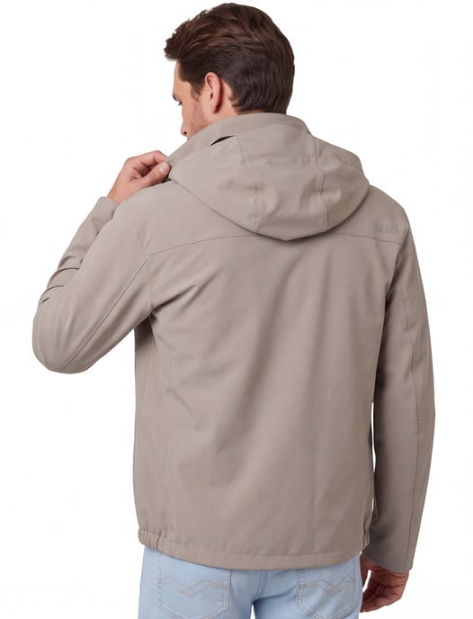 Tussenjas beige reset waterdicht kort - Image 2