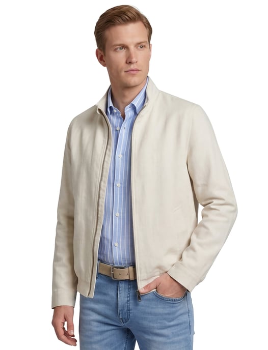Pierre Cardin zomerjas creme katoen - Image 1