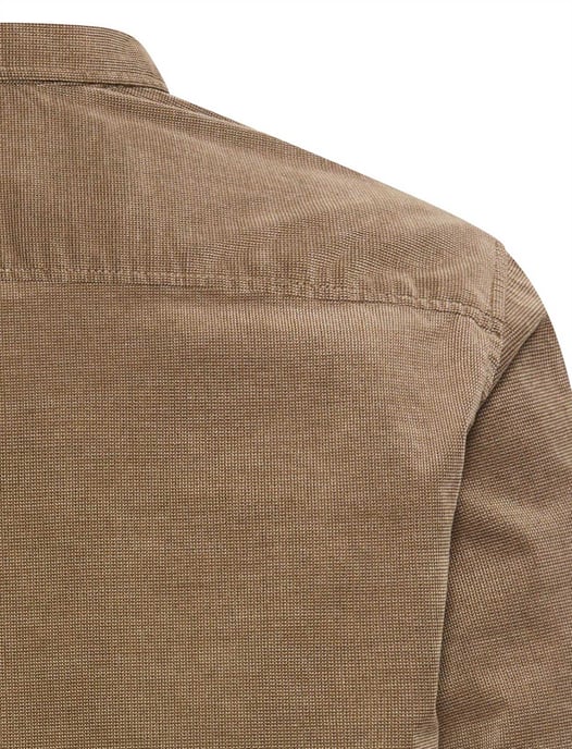 Overshirt Camel Active bruin geprint borstzak - Image 4