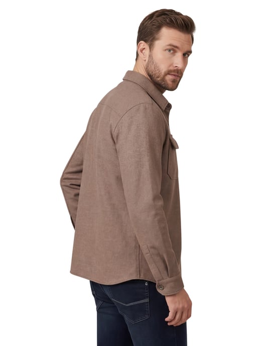 Born with appetite overshirt effen bruin normale fit - Image 2