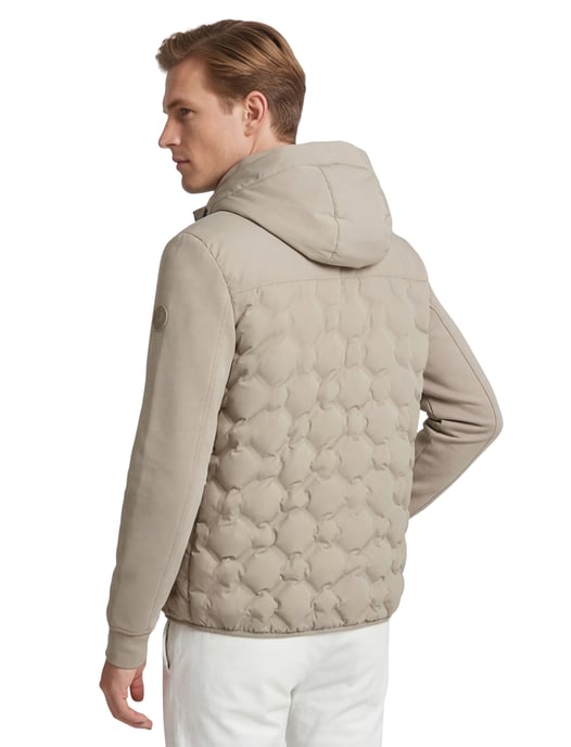 tussenjas Reset beige normale fit rits capuchon gewatteerd - Image 2