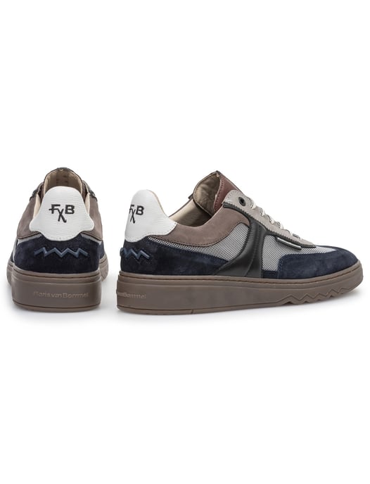 Donkerblauwe geprinte sneaker suede Floris van Bommel - Image 3