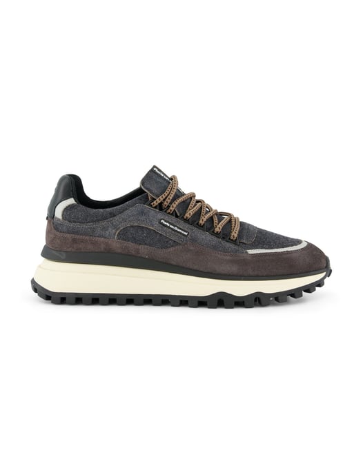 Sneaker Floris van Bommel veters grijs bruin - Image 1