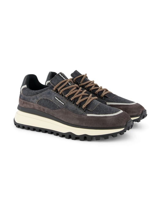 Sneaker Floris van Bommel veters grijs bruin - Image 2