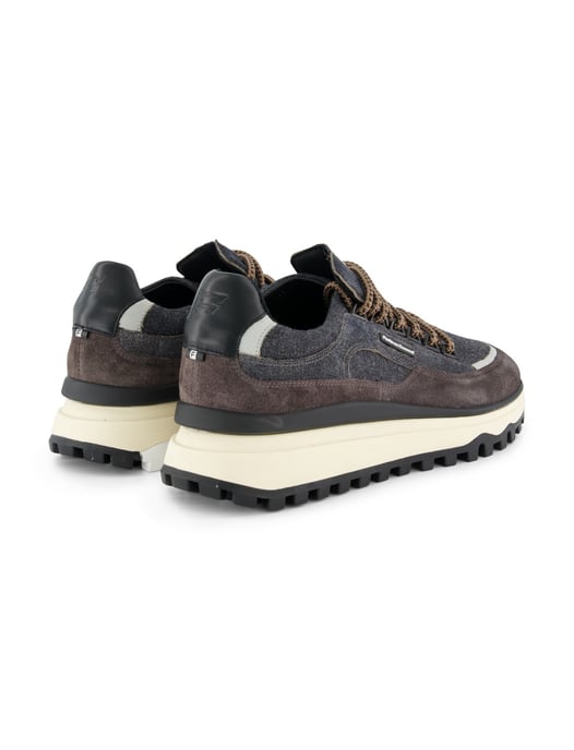 Sneaker Floris van Bommel veters grijs bruin - Image 3