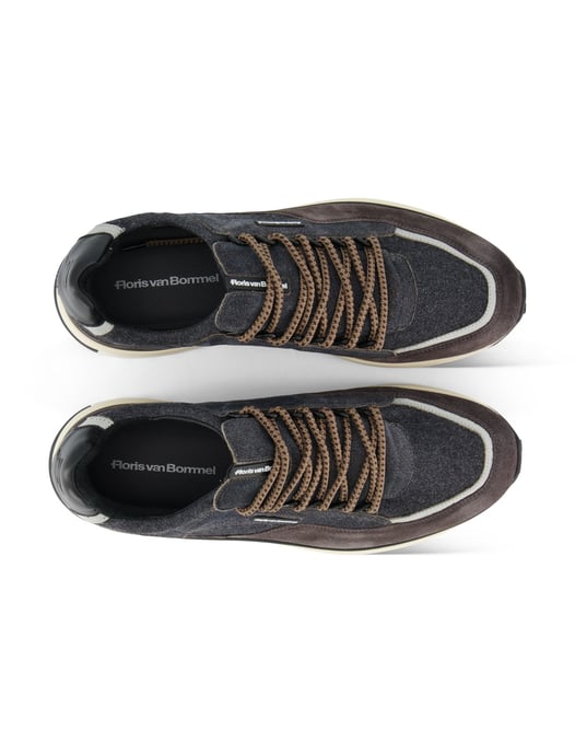Sneaker Floris van Bommel veters grijs bruin - Image 4