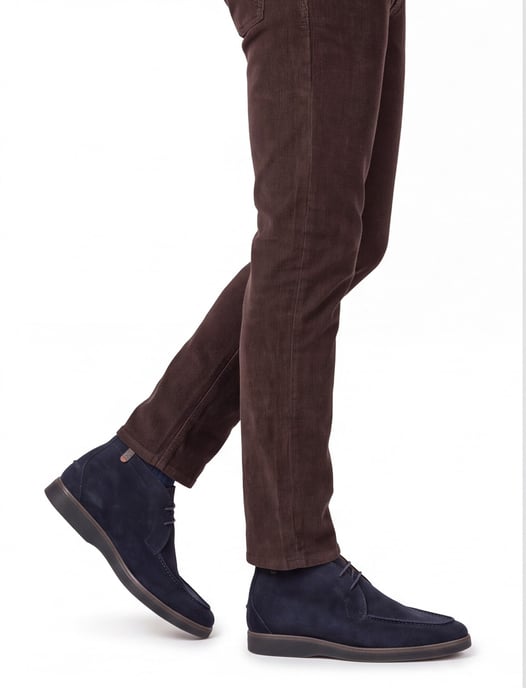 Schoenen Floris van Bommel donkerblauw suede boots - Image 2