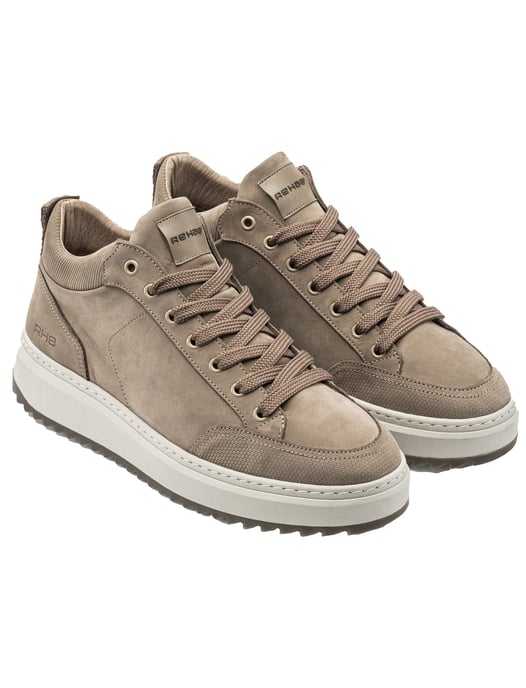 sneakers Rehab bruin effen rubber en leer - Image 2
