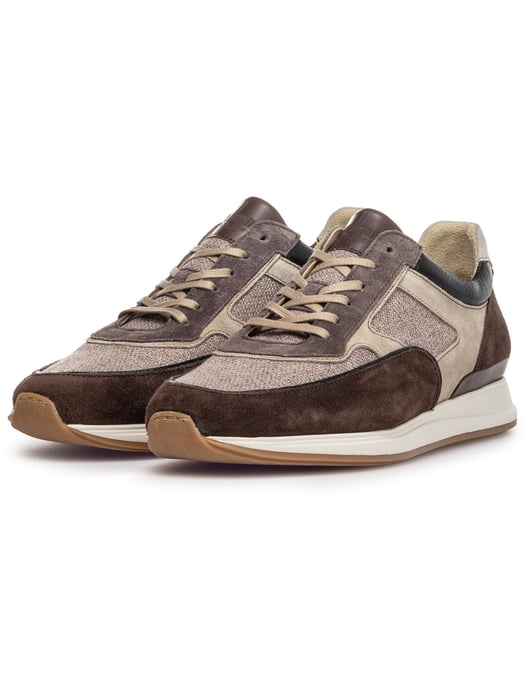 Sneaker effen bruin textiel Floris van Bommel - Image 2
