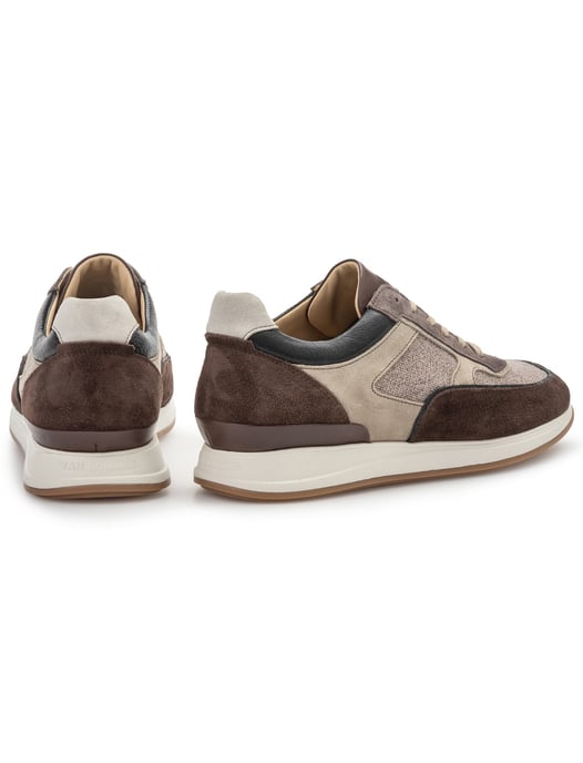 Sneaker effen bruin textiel Floris van Bommel - Image 3