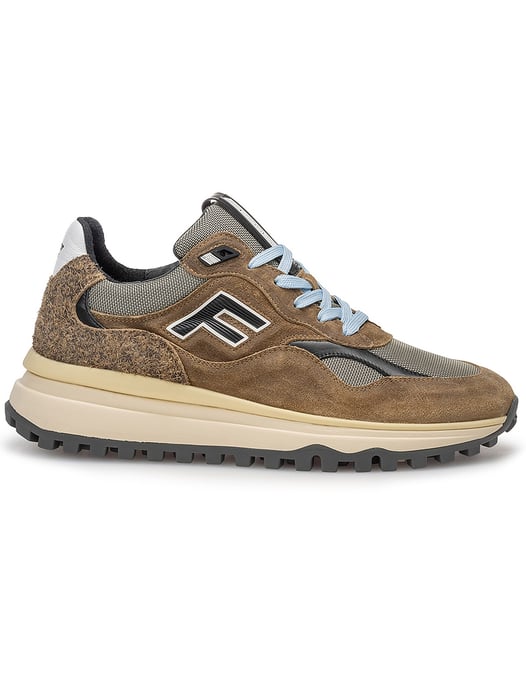 Sneaker Van Bommel De Gripper bruin blauwe veter - Image 1