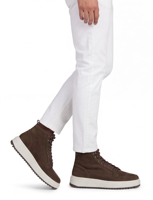 Sneakers Rehab bruin nubuck leer rubberzool - Image 2