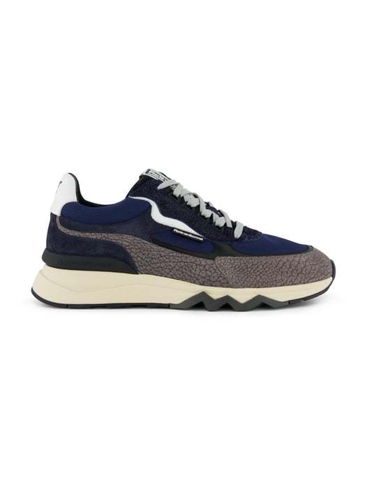 Grijze geprinte sneaker Floris van Bommel leer - Image 1