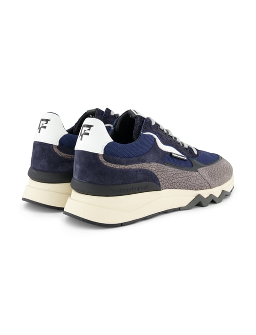 Grijze geprinte sneaker Floris van Bommel leer - Image 3