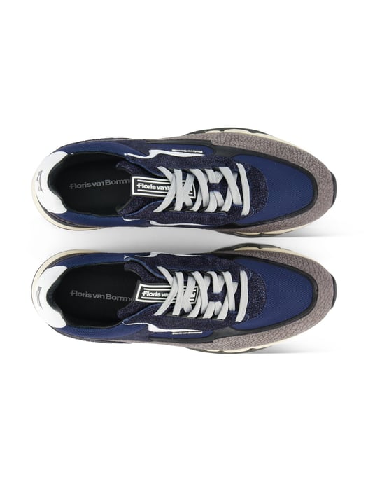 Grijze geprinte sneaker Floris van Bommel leer - Image 4