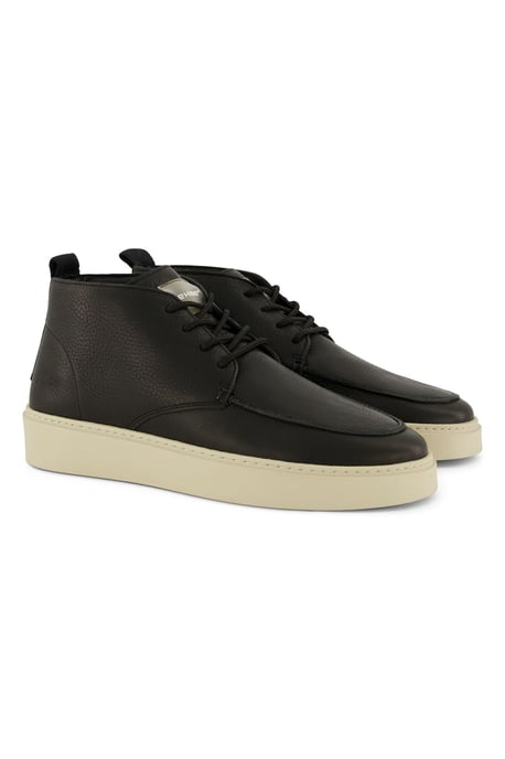 Rehab sneakers uni leer zwart - Image 2