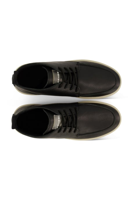 Rehab sneakers uni leer zwart - Image 4