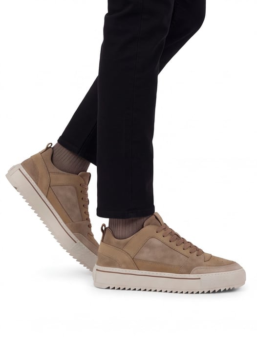 Sneakers Rehab grijs leer - Image 2