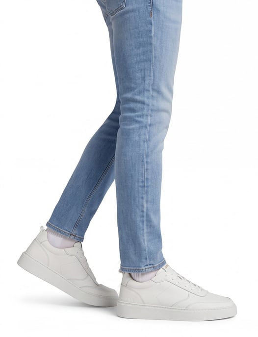 Leren sneaker wit Rehab minimalistische look - Image 2