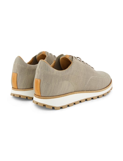Beige sneaker Rehab textiel witte zool - Image 3