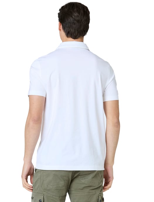 Aeronautica Militare polo wit effen Regular Fit katoen - Image 2
