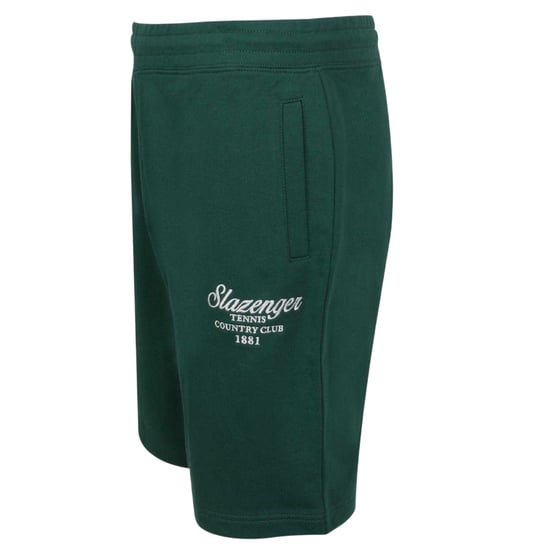 Slazenger Tennisshorts för män i avslappnad passform (Grön) - Image 3