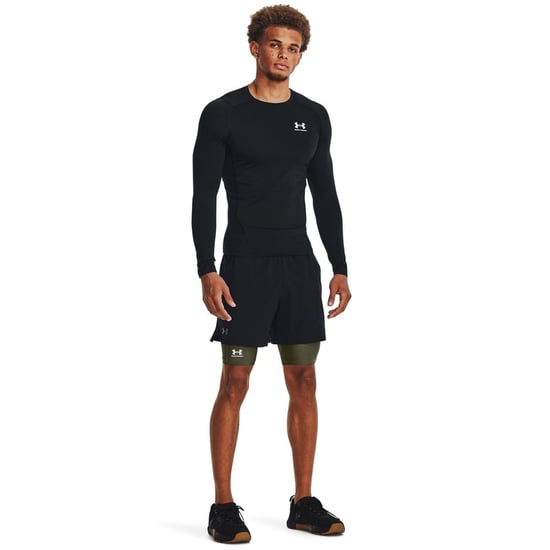 Under Armour Heren HeatGear Strakke Compressieshort (Marine OD groen) - Image 4