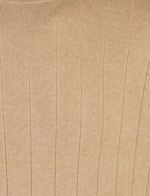 Beige katoenen t-shirt Gentiluomo ronde hals - Image 3