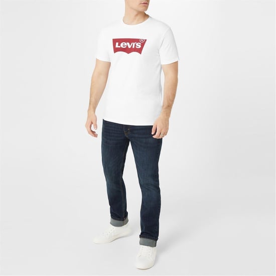 Levis T-shirt med Batwing-logotyp för herrar (Vit) - Image 2