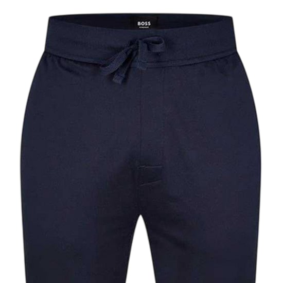 Boss Authentieke joggingbroek voor heren van French Terry met normale pasvorm (Marine) - Image 3