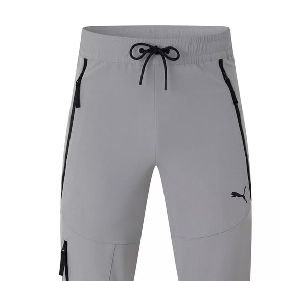 Puma Joggingbyxor med dragkedja för män (Grått) - Image 3