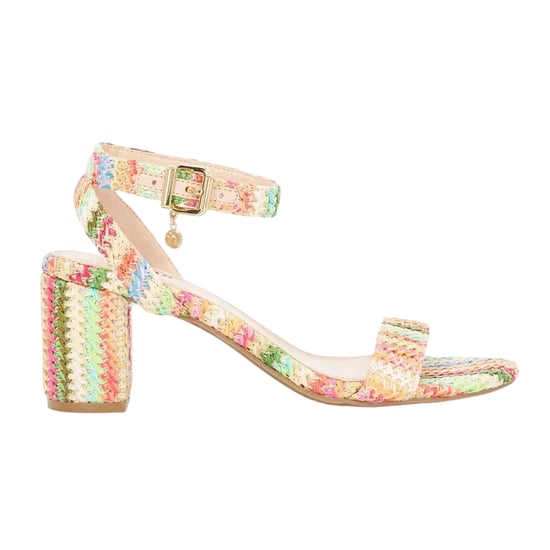 Dune London Lo Memee geweven sandalen met halfhoge hak voor dames (Veelkleurig) - Image 1