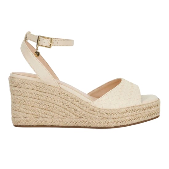 Dune London Espadrille-sandalen met hoge sleehak voor dames van het merk Kerries (Gebroken wit) - Image 1