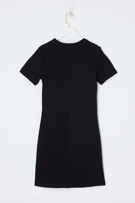 Trendyol Curve Dam Svart Enfärgad Kort / Mini Kort Casual Rak Plus size Klänning - Image 4